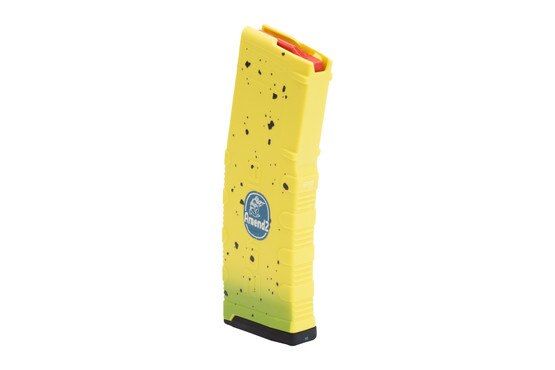 Amend2 Mod 2 30rd yellow magazine for 5.56 rifles with banana print design